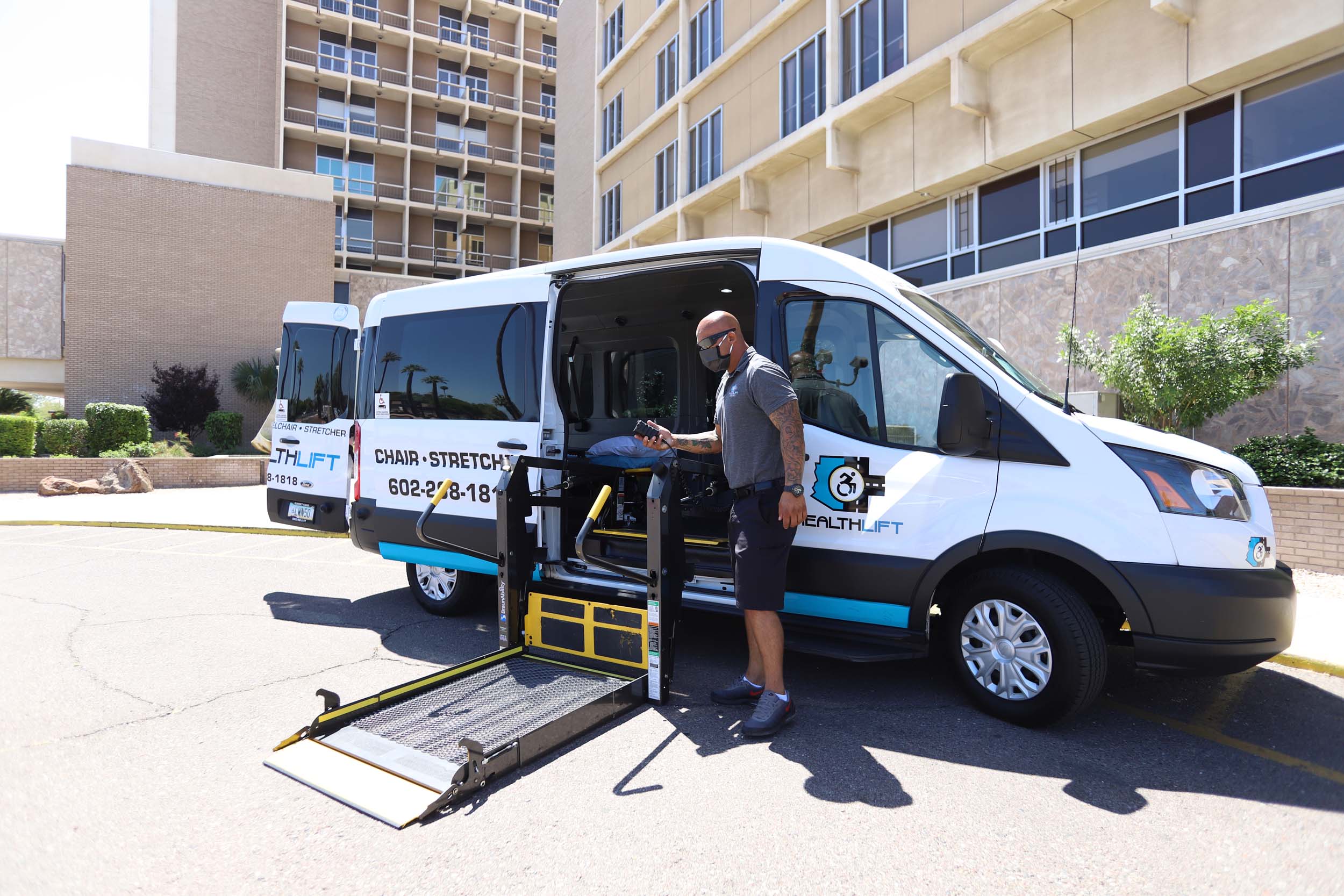 HealthLift Newer Model, ADA Compliant Vehicles with Heavy Duty Lifts